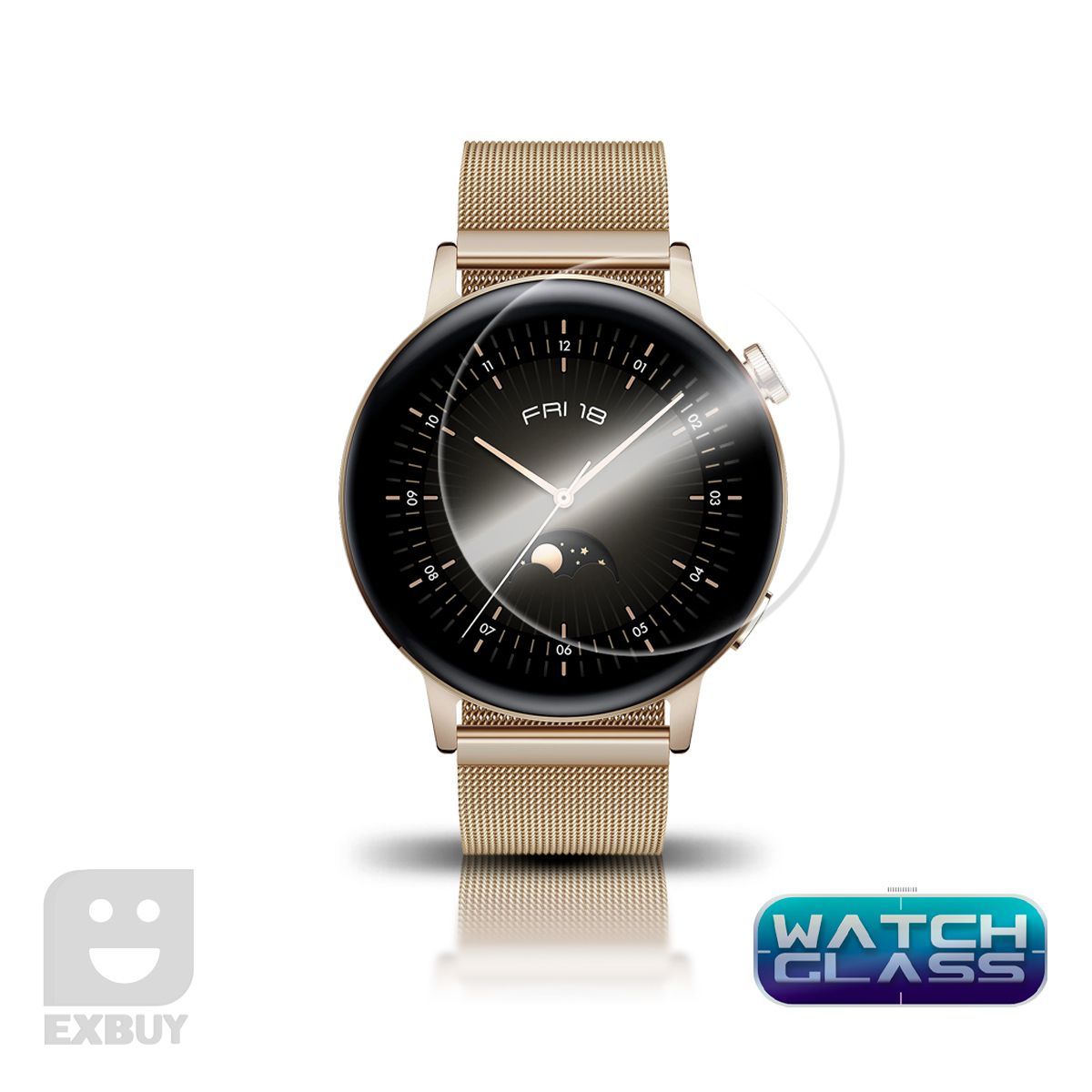 GENERICO - Mica Vidrio para Huawei Watch GT3 - 42 MM