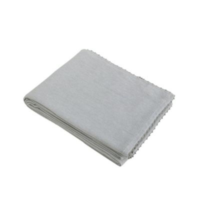 GENERICO - Mantel para Mesa Zully 100 Algodón 160x280cm Gris - SaviHome