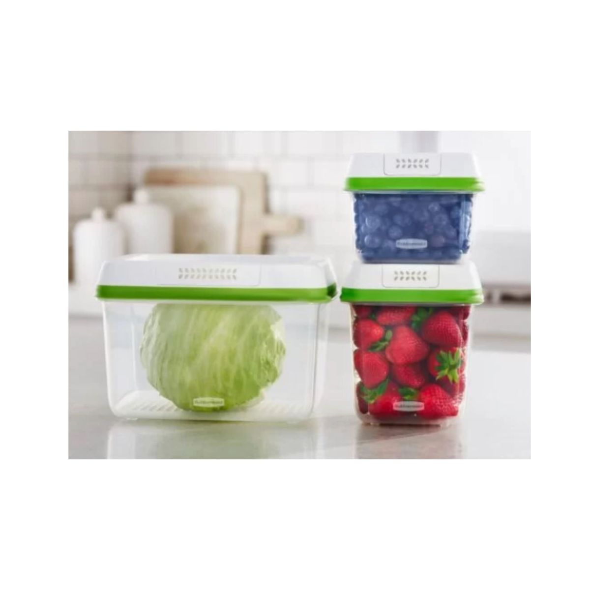 RUBBERMAID - Set Herméticos Rubbermaid FreshWorks 3 Pack