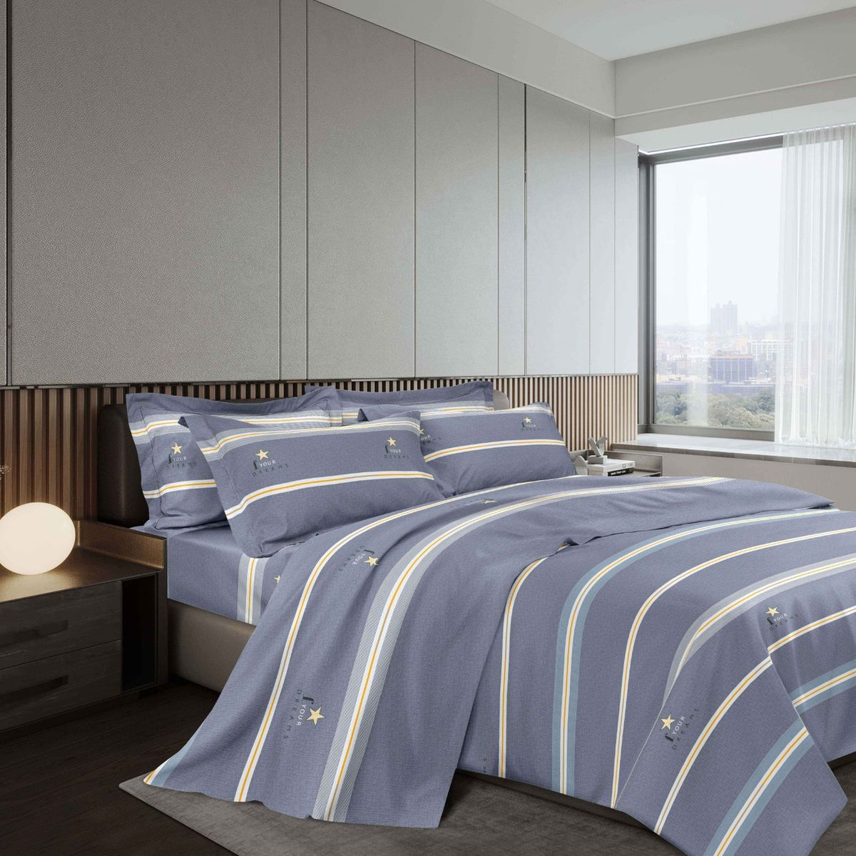 GOLDSUN - JUEGO DE SÁBANAS GOLDSUN DE 2 PLAZAS