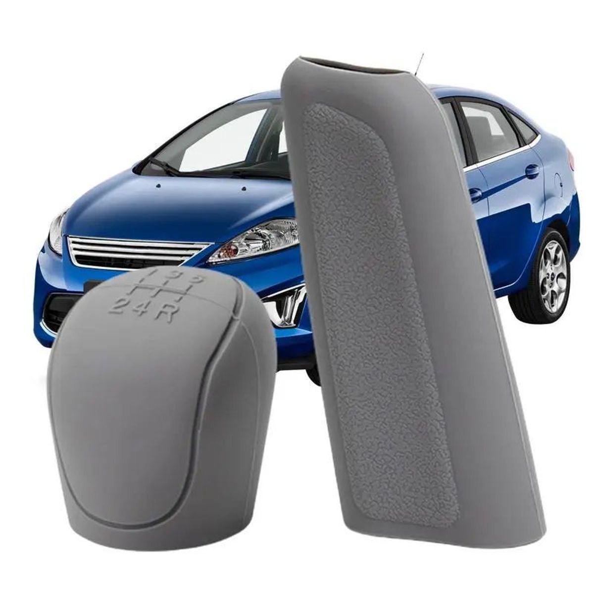 GENERICO - Funda para 5 cambios y freno de mano color plomo