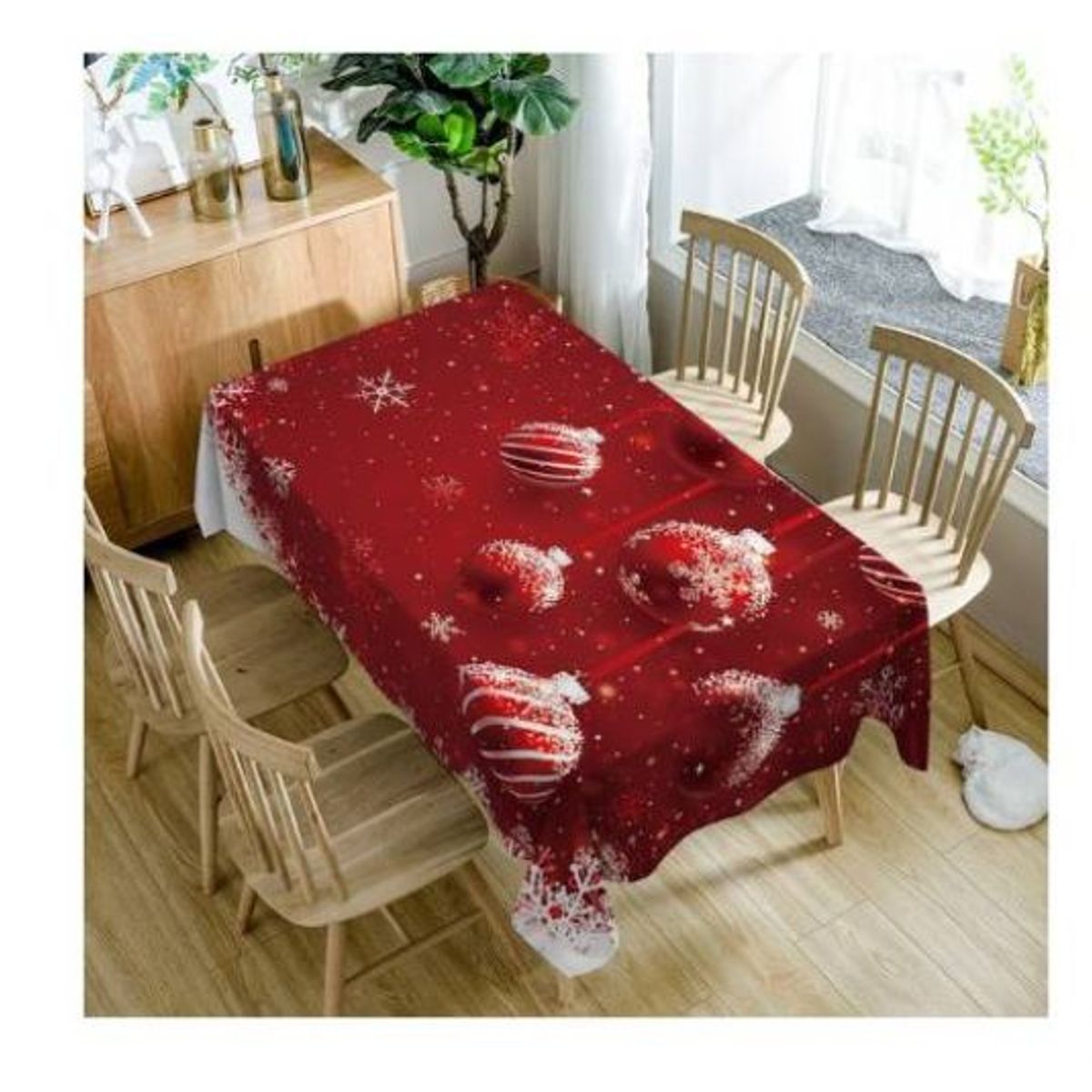 GENERICO - Mantel Navideño Rectangular 152cm x 250cm