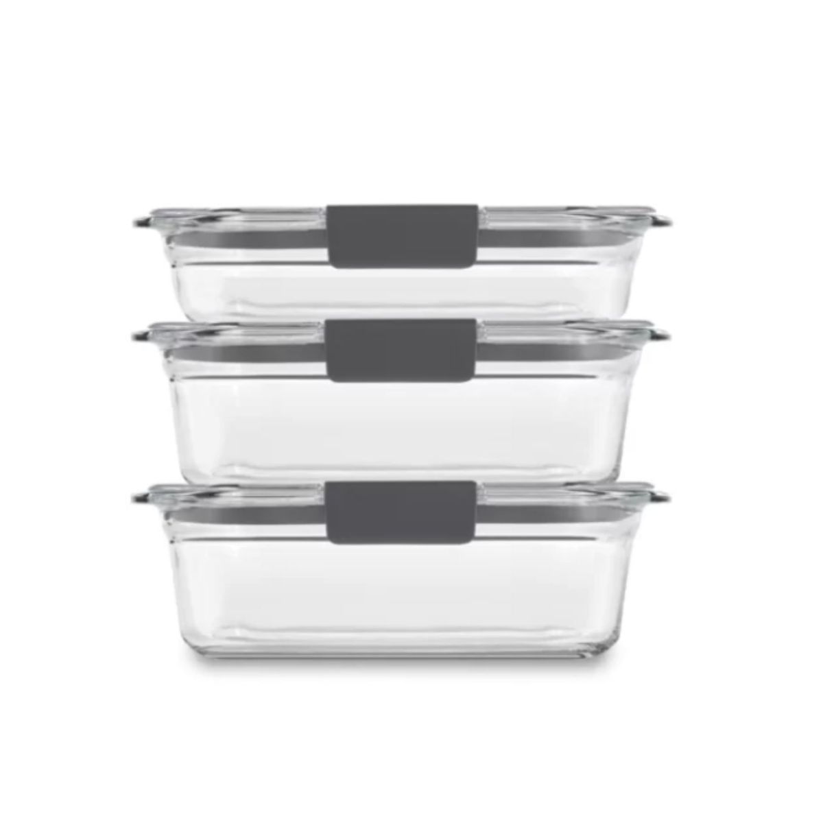 RUBBERMAID - Set Hermeticos Rubbermaid Brilliance Vidrio 6 piezas