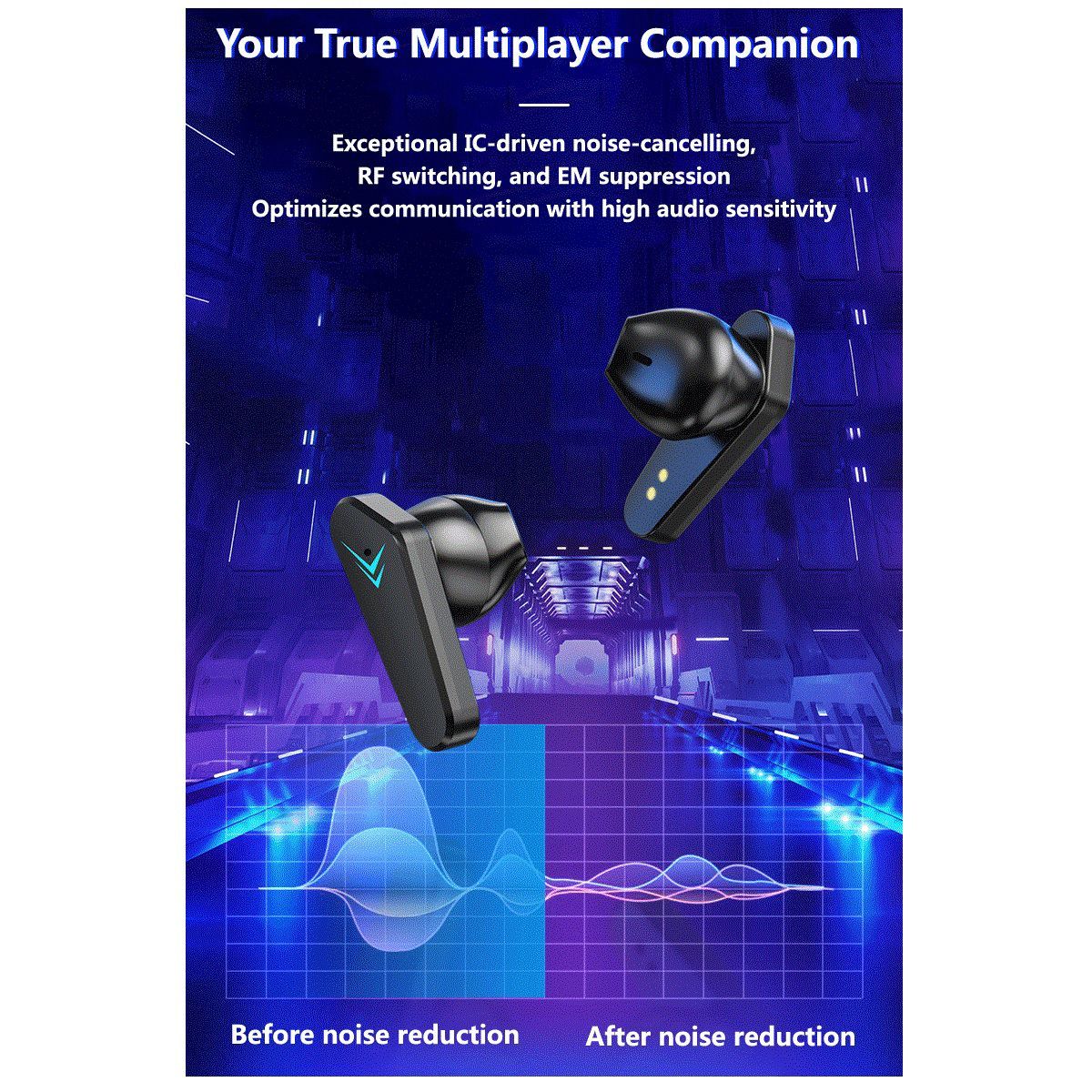 GENERICO - Auriculares Inalambricos Gamer X15 - 2023 Full Music