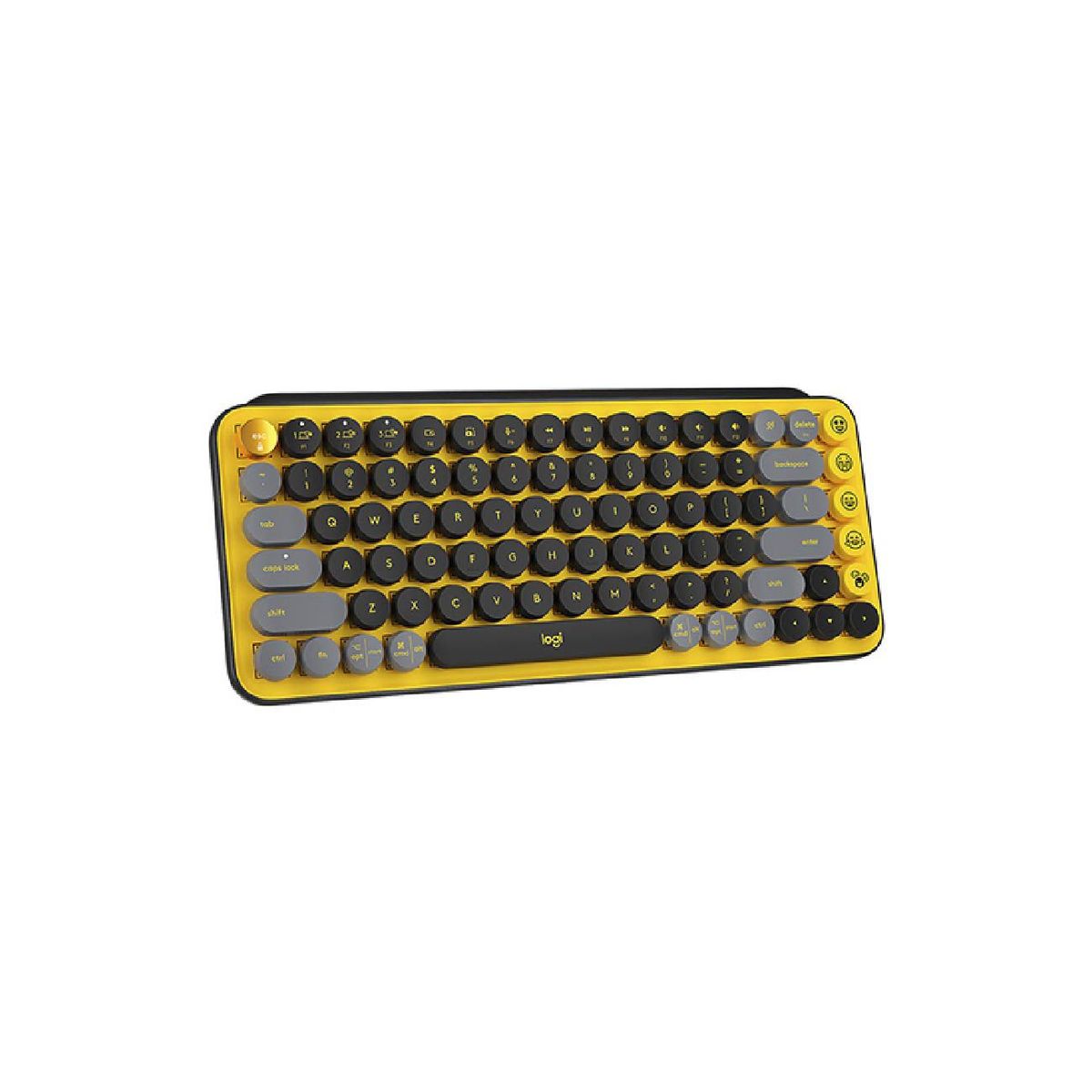 LOGITECH - Teclado Logitech Pop Keys WirelessBT NegroAmarillo 920-010713