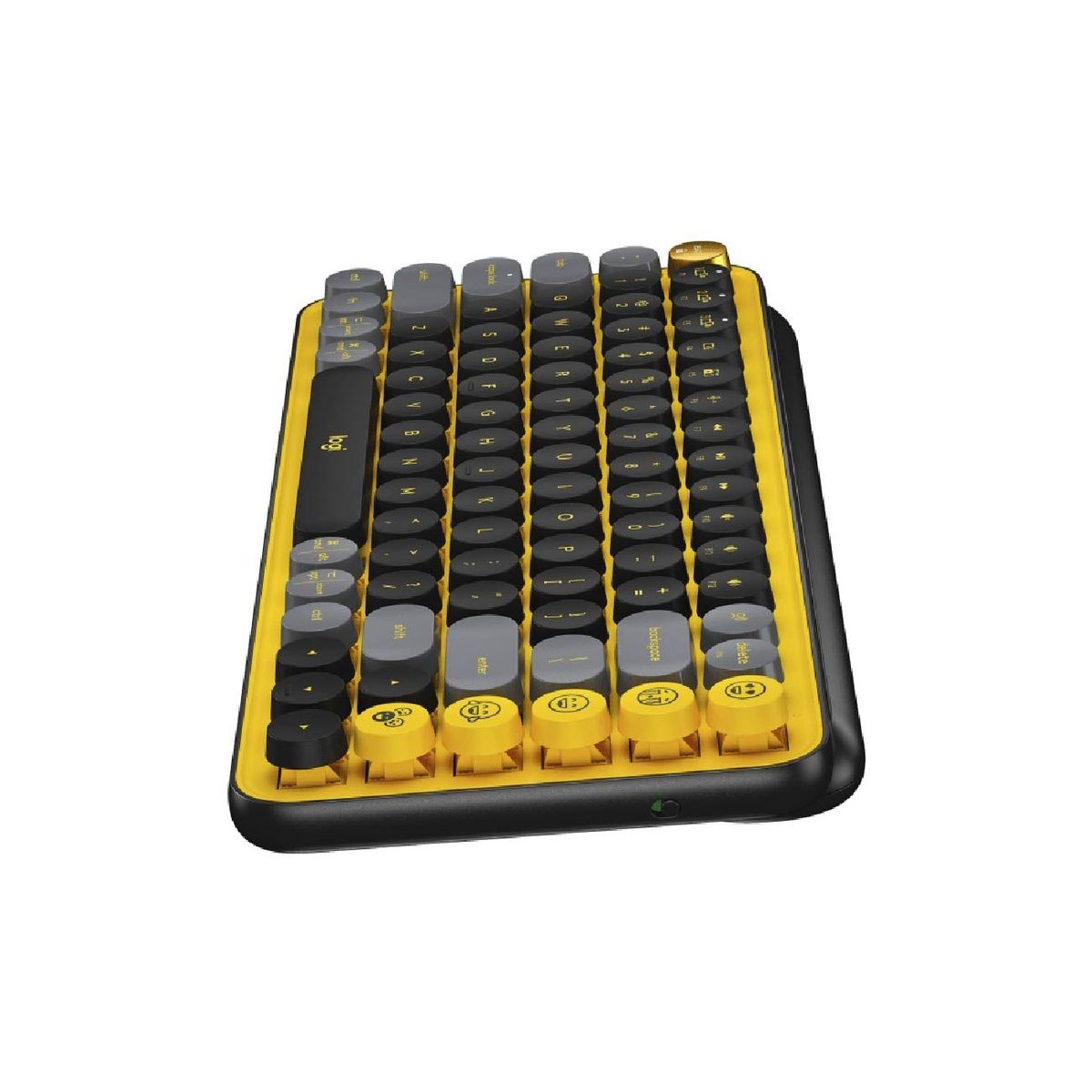 LOGITECH - Teclado Logitech Pop Keys WirelessBT NegroAmarillo 920-010713