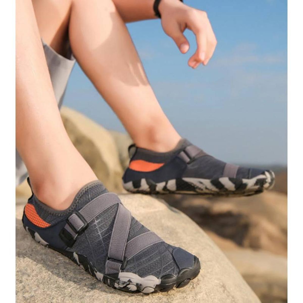 AQUA&MODA - Aquashoes Zapatos Acuáticos AquaModa M5AG GRIS - Gris_.