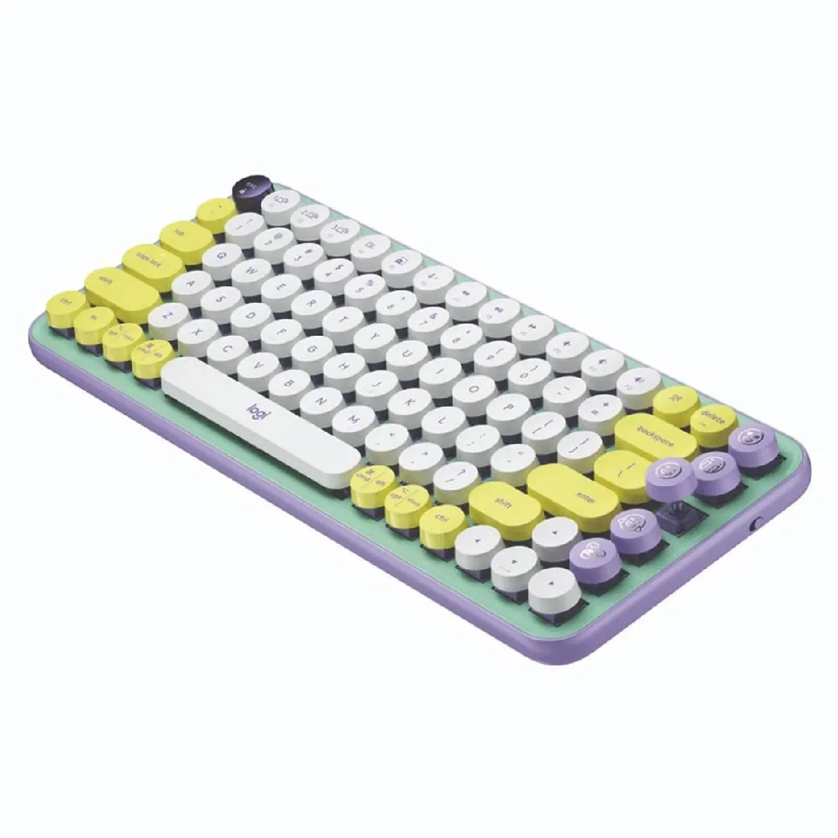 LOGITECH - Teclado Logitech Pop Keys WirelessBT Fresh Vibes Lila 920-010714