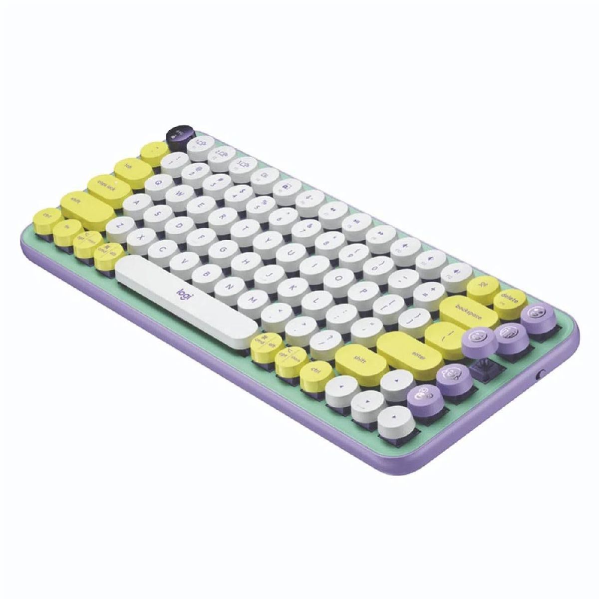 LOGITECH - Teclado Logitech Pop Keys WirelessBT Fresh Vibes Lila 920-010714
