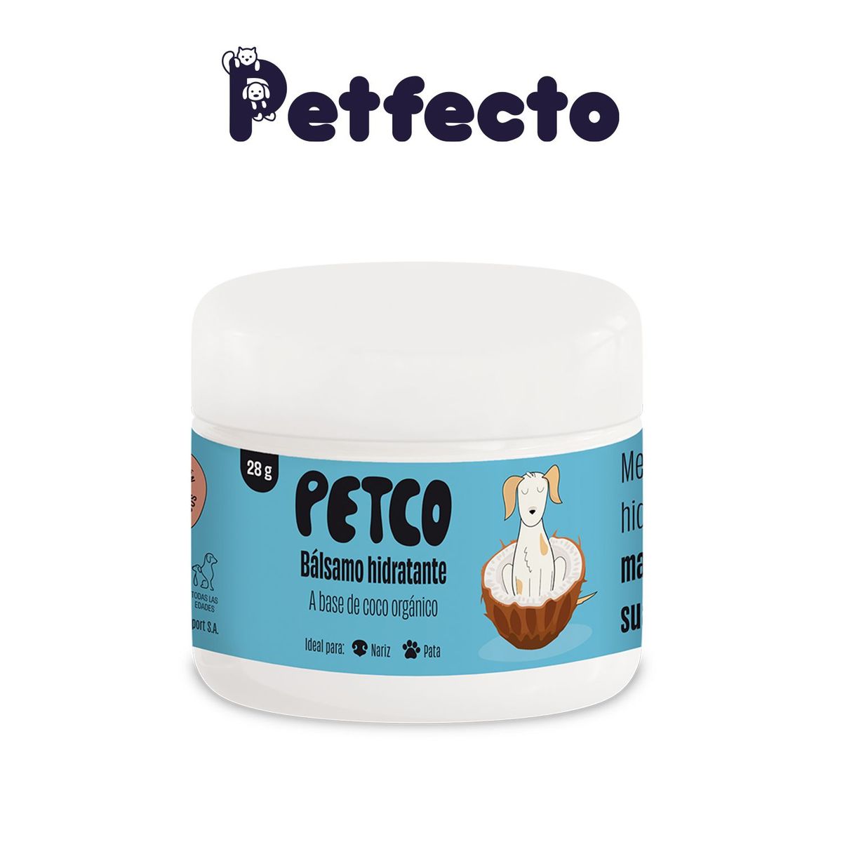 PETCO - Balsamo hidratante de mascotas petco Frasco por 28 g