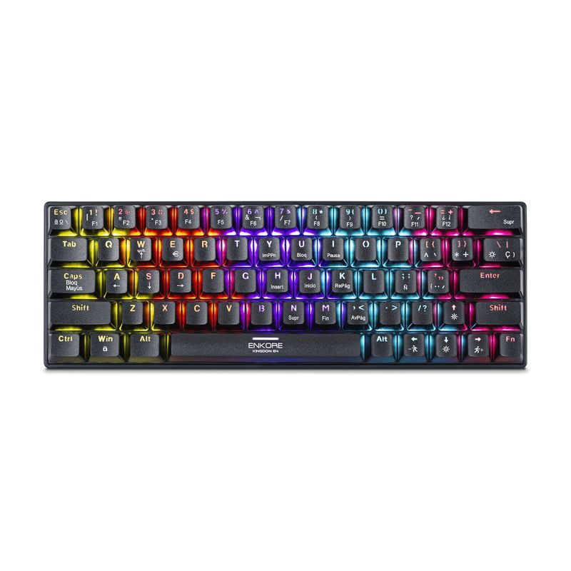 ENKORE - Teclado Gamer Mecánico RGB 64 Teclas Enkore Kingdom ENK1008