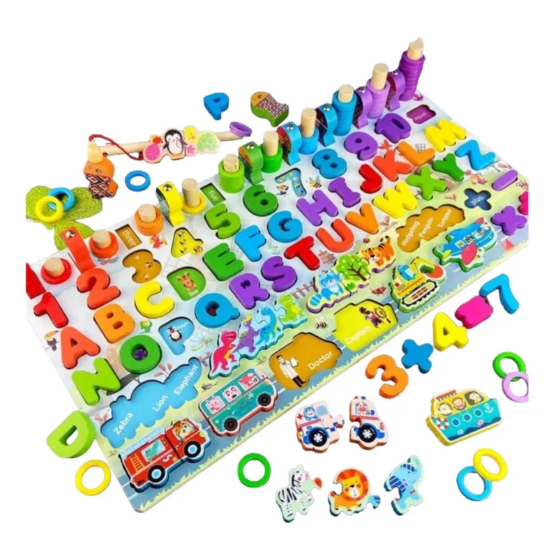 GENERICO - TABLERO MONTESSORI PARA NIÑOS COMPLETO DIDACTICO EDUCATIVO