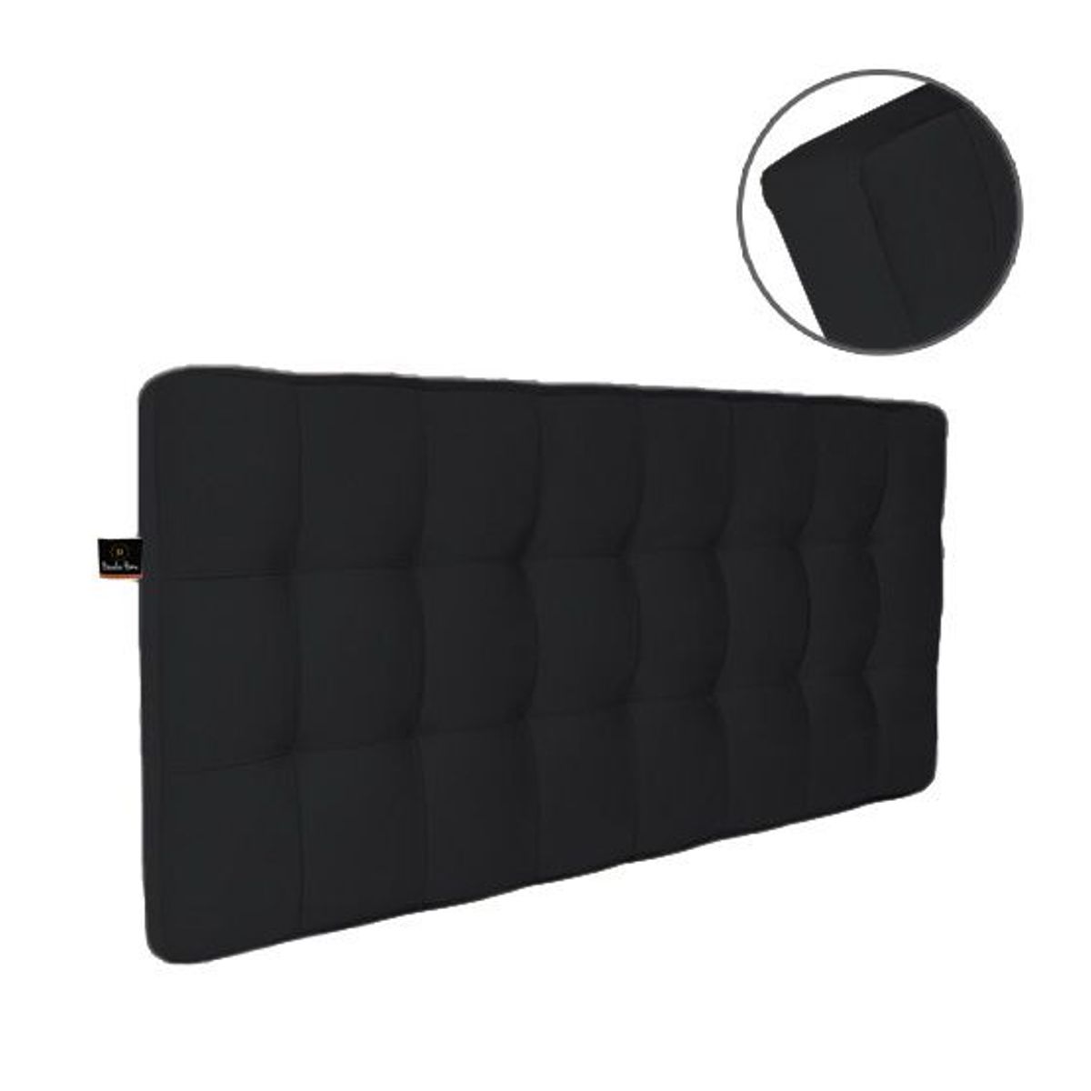 BARAKA HOME - Cabecera Maltes 1.5 plz - Negro