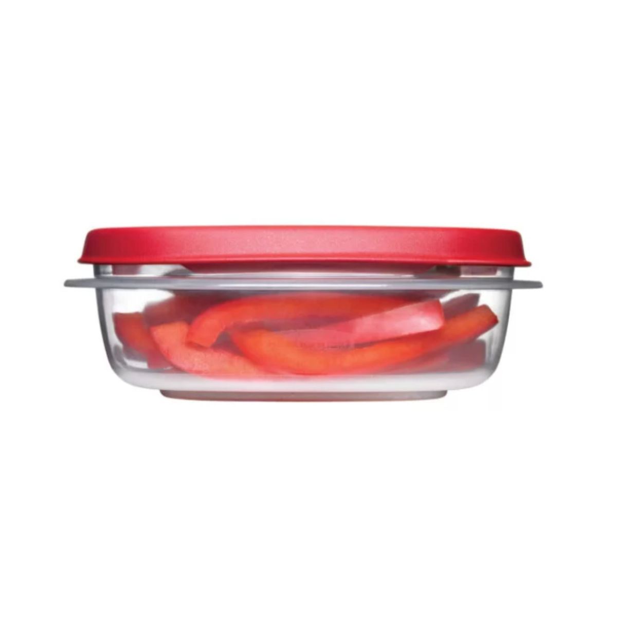 RUBBERMAID - HERMETICO EASY FIND LIDS TAPA ROJA VENT 710ML CUADRADO