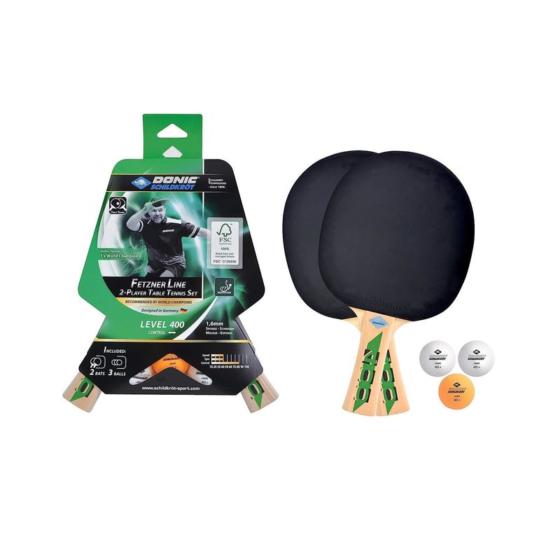 Donic - Paleta para Ping Pong Fetzner 400 - 2 Player Team
