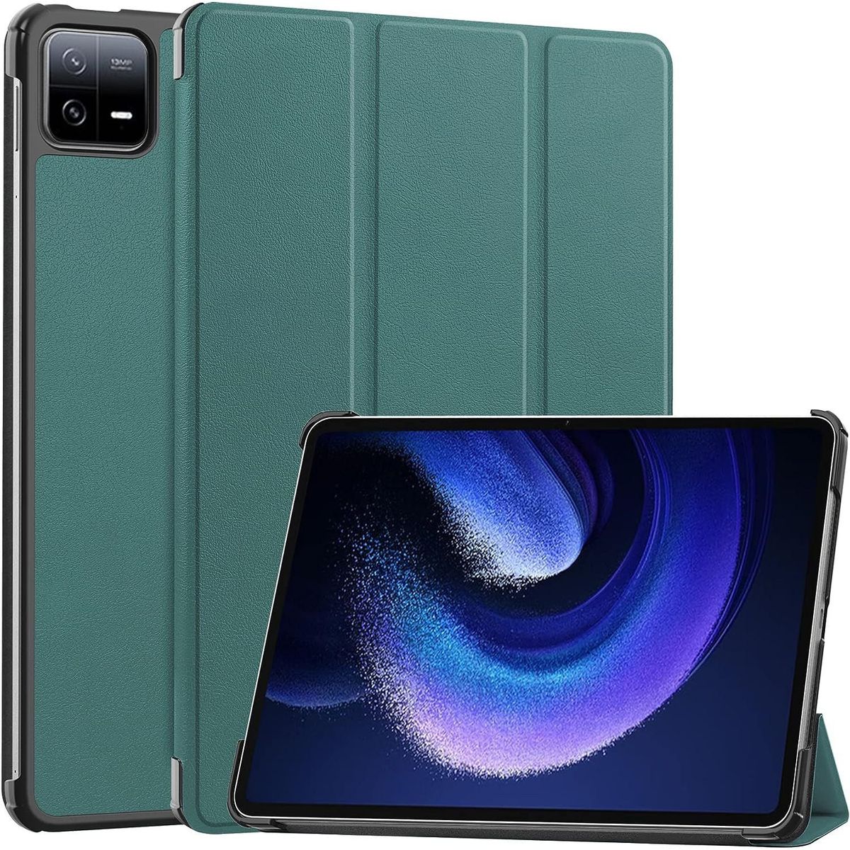 GENERICO - Funda Bookcover mas Mica de Vidrio para Tablet Xiaomi Pad 6 Verde