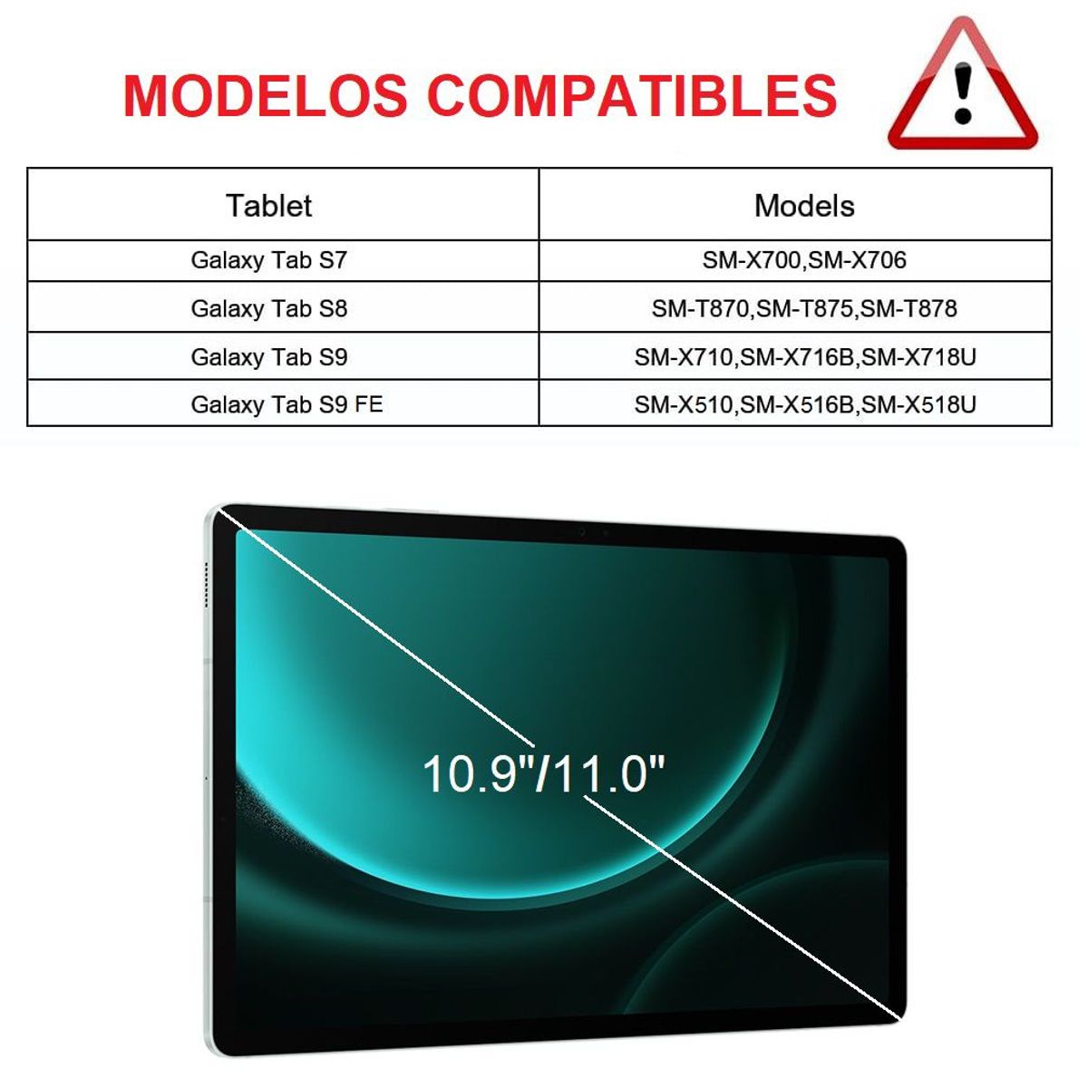 GENERICO - Protector de Pantalla & Lapiz Optico para Samsung Tab S8 11.0 SM-X700
