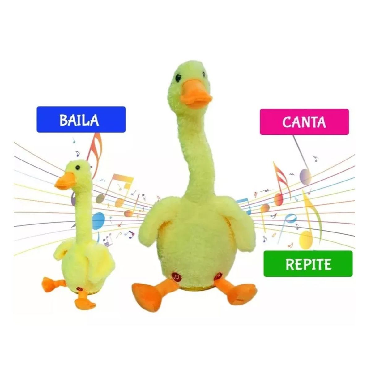 GENERICO - Juguete Pato Bailarín con Luces Recargable