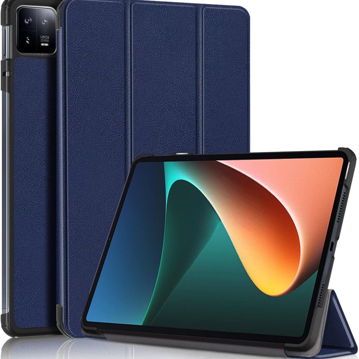 GENERICO - Funda Bookcover mas Mica de Vidrio para Tablet Xiaomi Pad 6 Azul