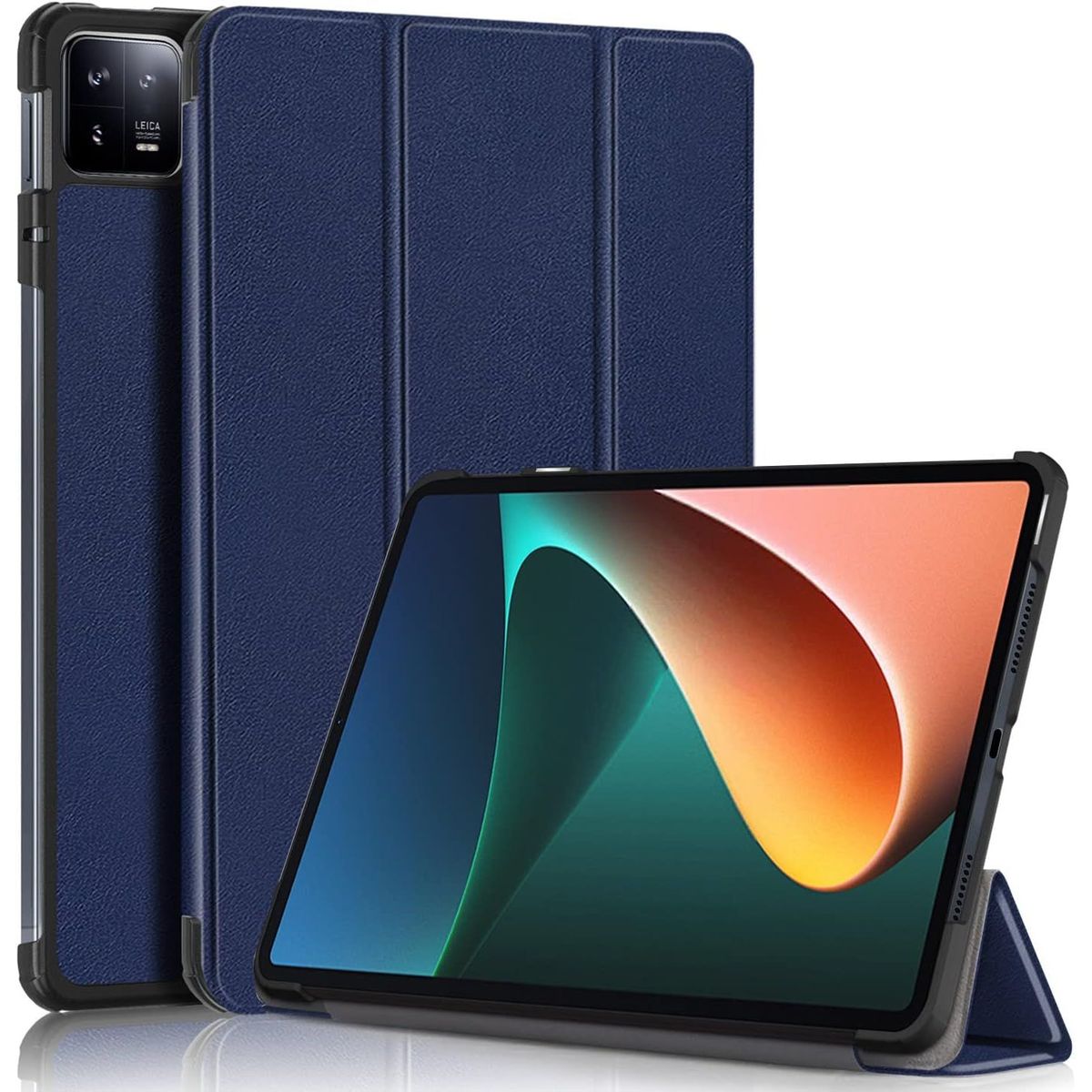 GENERICO - Funda Bookcover mas Mica de Vidrio para Tablet Xiaomi Pad 6 Azul
