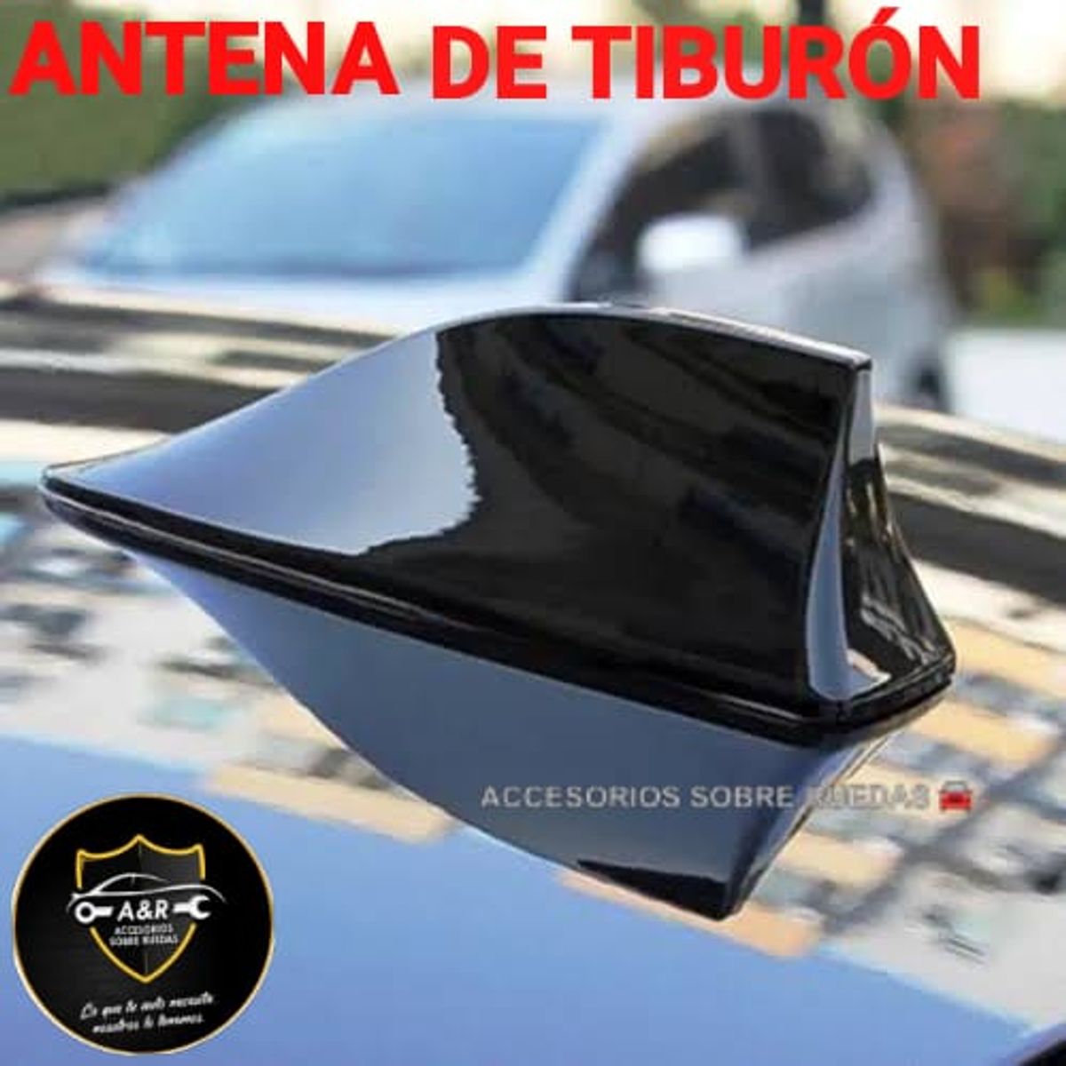 GENERICO - ANTENA DE RADIO TIBURON PARA VEHICULOS