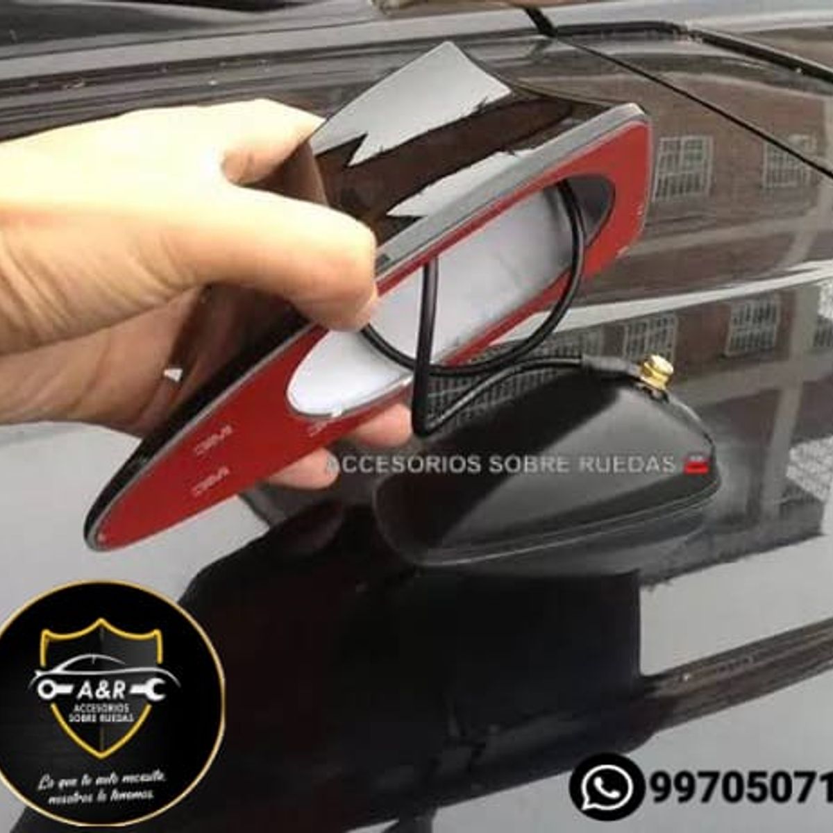 GENERICO - ANTENA DE RADIO TIBURON PARA VEHICULOS