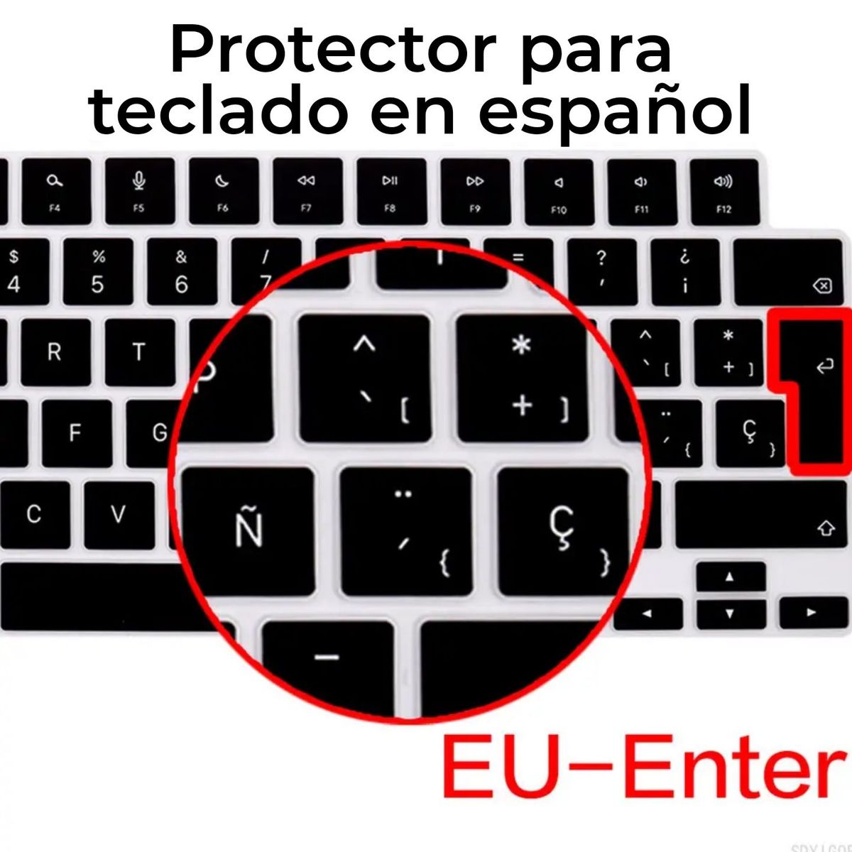GENERICO - Protector MACBOOK AIR 13.3 M1 2020 A2179 / A2337 Teclado EN ESPAÑOL