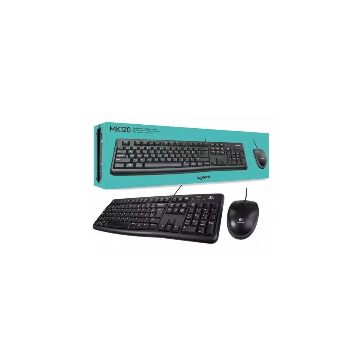 LOGITECH - KIT LOGITECH MK120 TECLADO Y MOUSE