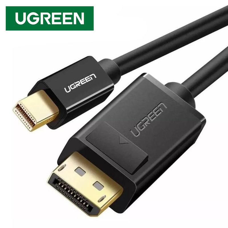 UGREEN - Cable Mini Displayport a Displayport UGREEN Pvc Macho 1.5 Metros 4k