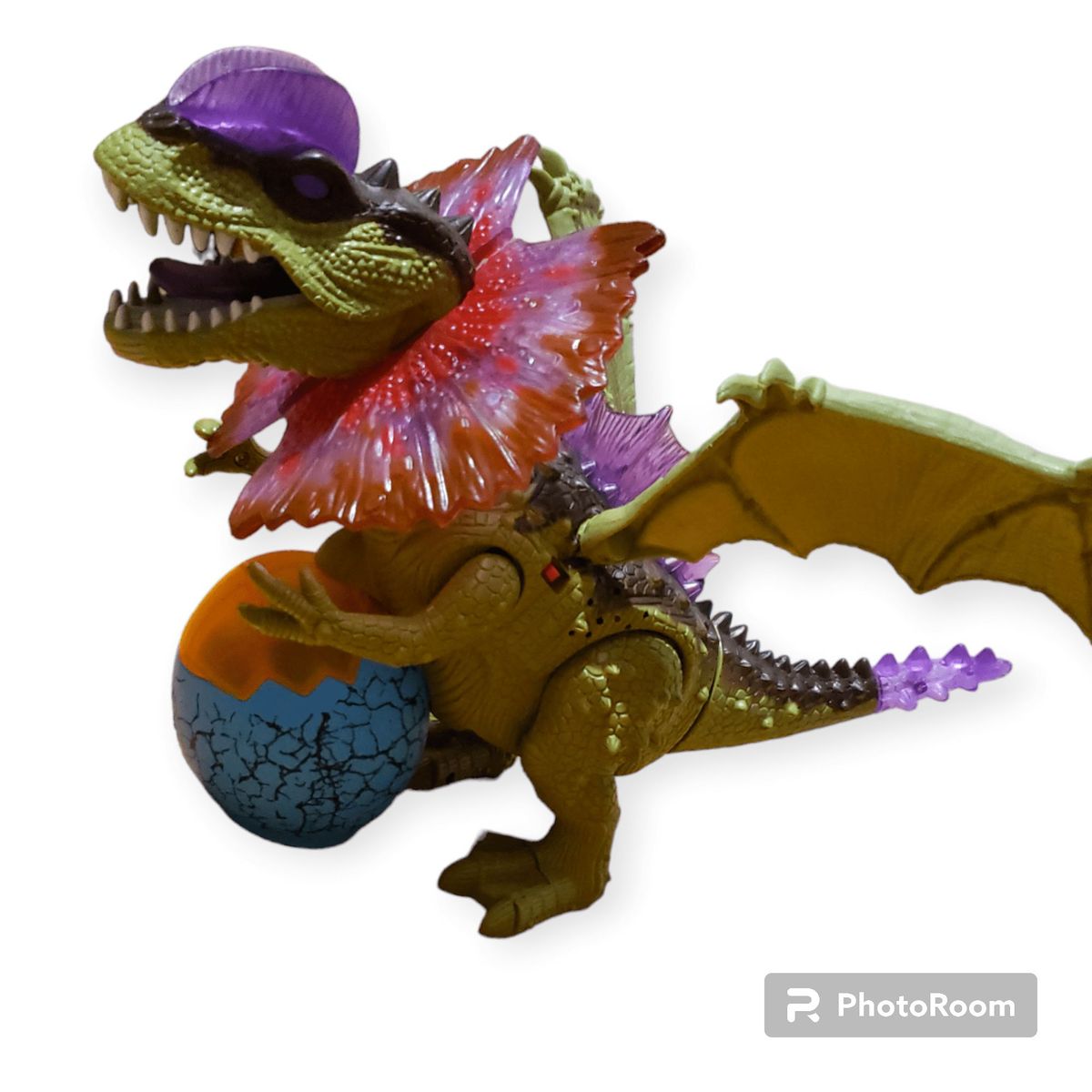 GENERICO - JUGUETE DRAGÓN BRANQUIAS CAMINA GIRA CON LUCES y SONIDOS