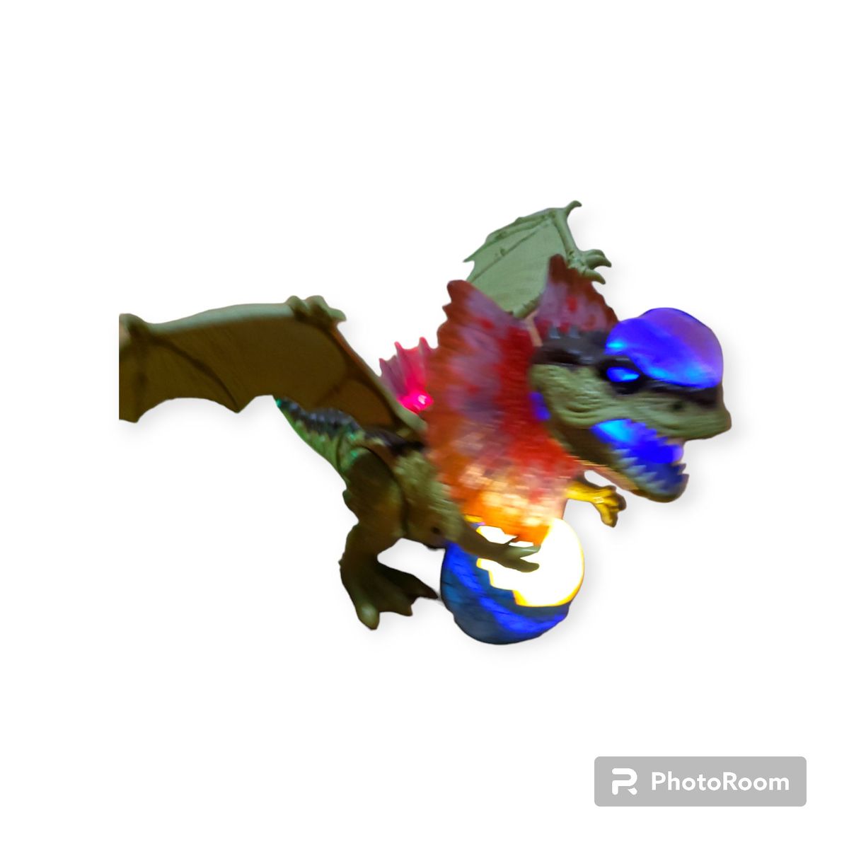 GENERICO - JUGUETE DRAGÓN BRANQUIAS CAMINA GIRA CON LUCES y SONIDOS