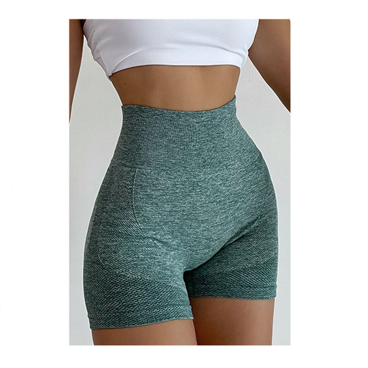 DENISASAA - Pantalones cortos de yoga deportivos de cintura alta para mujer