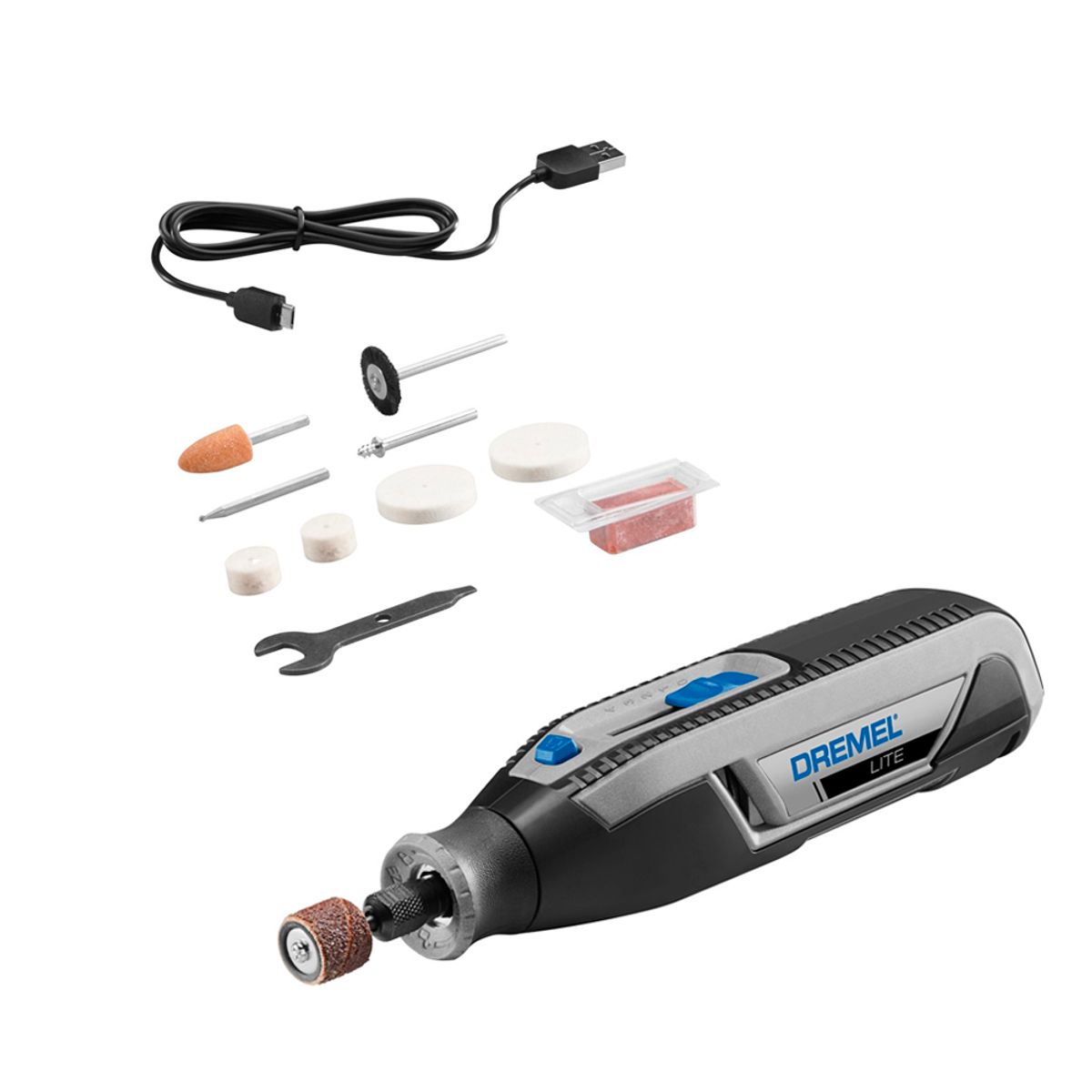 DREMEL - Multipropósito Lite Inalámbrico Dremel 7760 4V + 10 Acc
