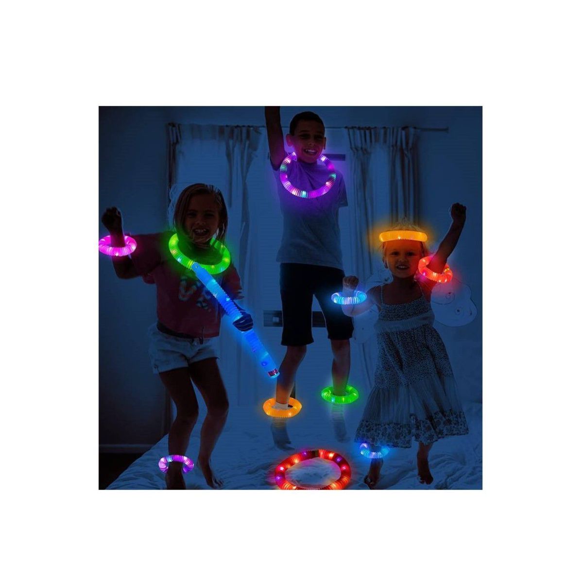 GENERICO - Tubo flexible pop luminoso led de colores