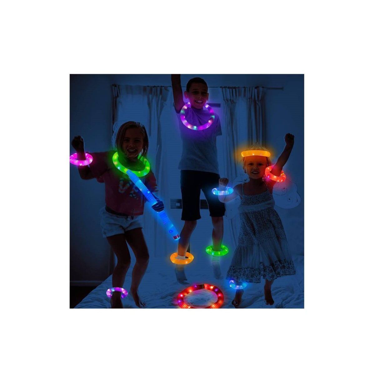 GENERICO - Tubo flexible pop luminoso led de colores