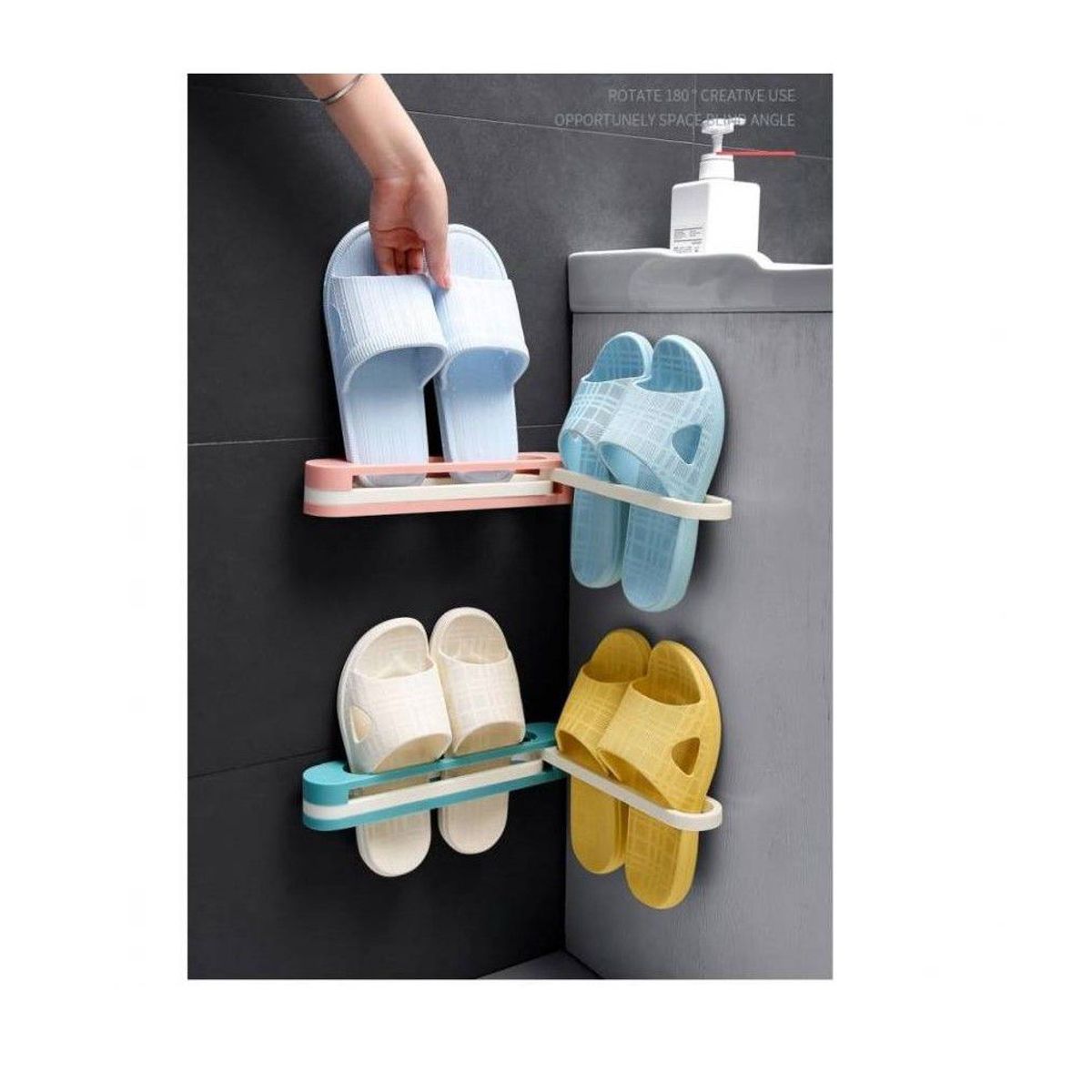 GENERICO - Organizador-de-baño-colgador-de-sandalias-y-toallasaprueba-de-agua