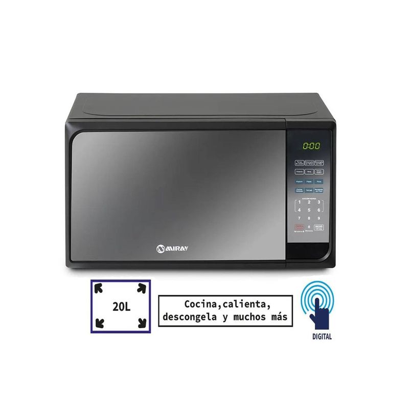 MIRAY - HORNO MICROONDAS 20L MIRAY HMM- 20N