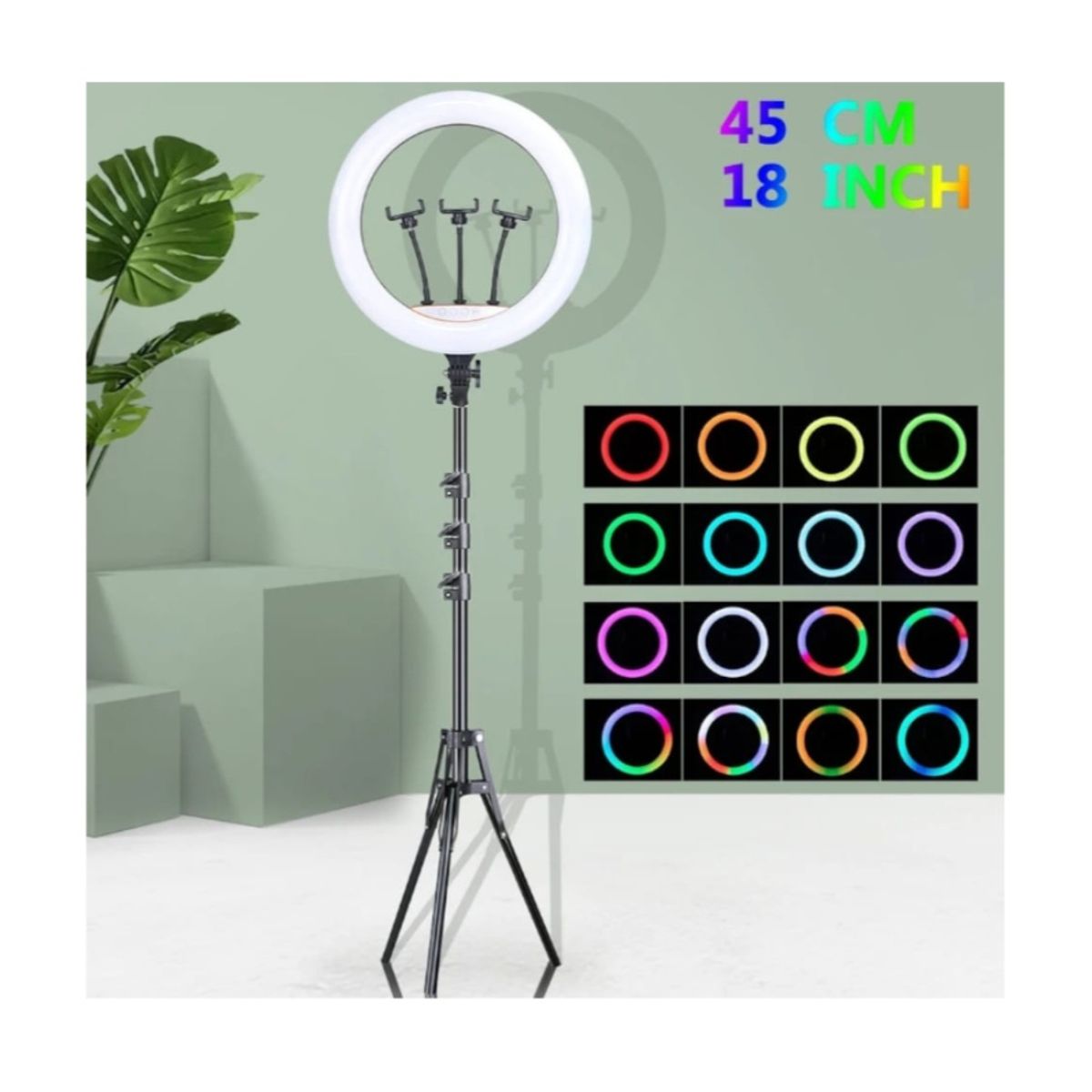 GENERICO - ARO LED 45cm RGB con CONTROL y TRIPODE