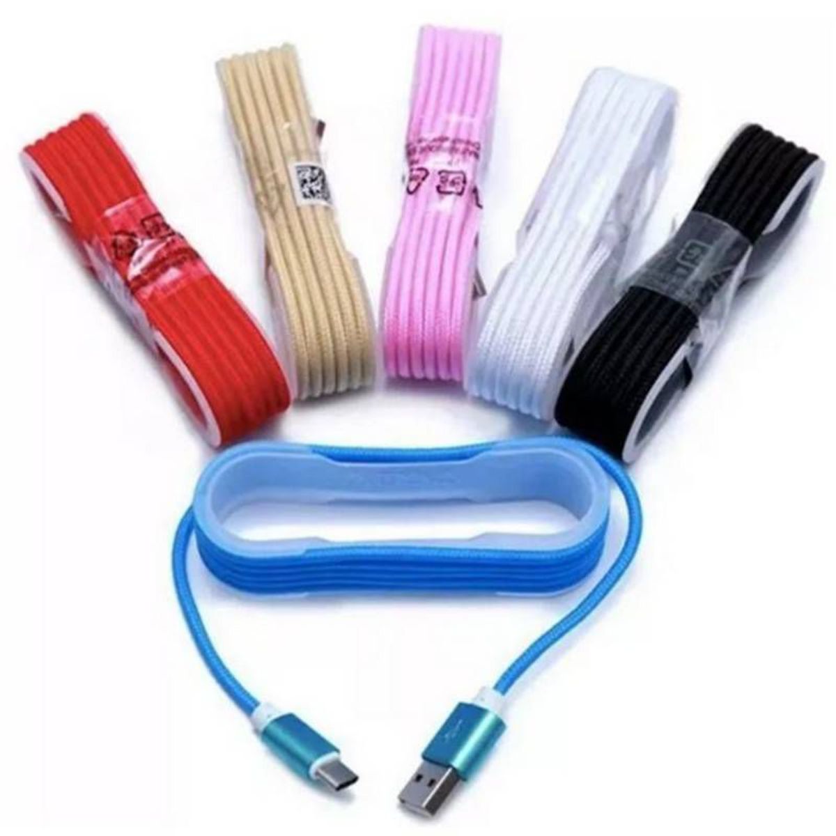 GENERICO - Cables de datos cargador USB micro trenzado de nylon V8