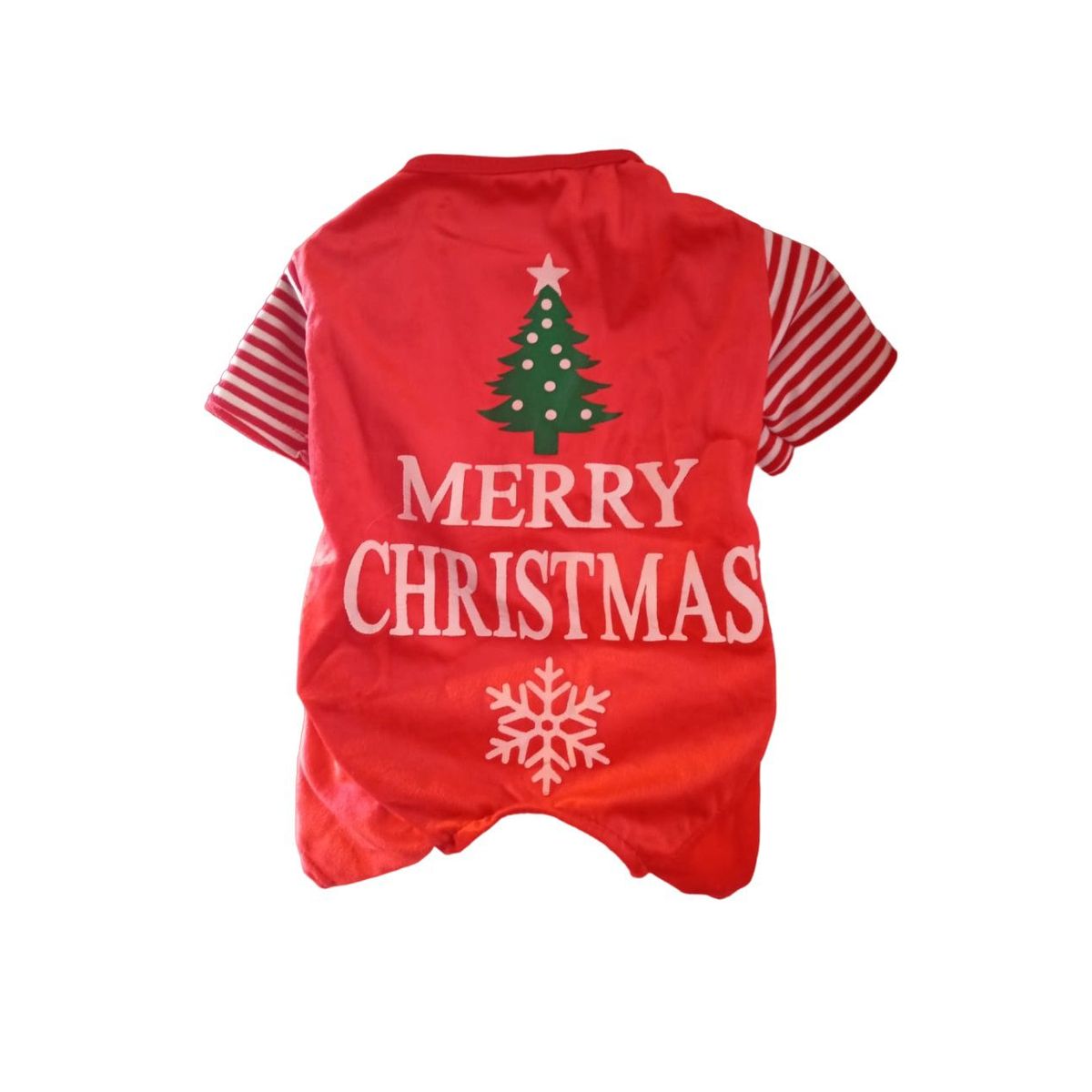 GENERICO - Enterizo navideño para perros gatos Merry Christmas Talla 2