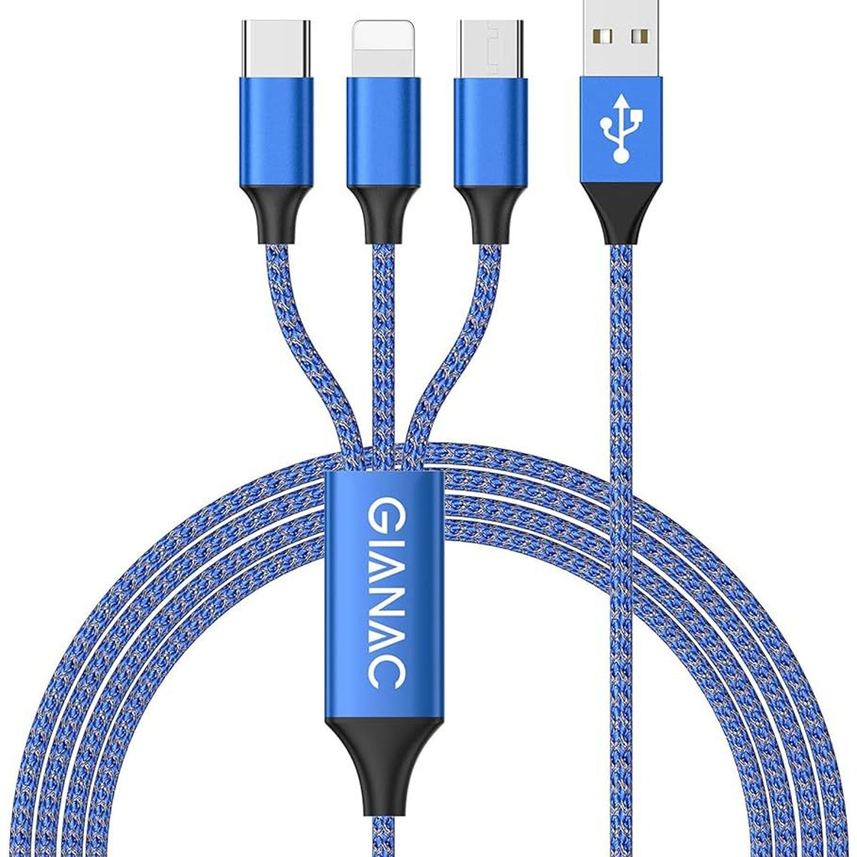 GENERICO - 3 en 1 Multi Cable de Carga, [1.2M] Multi USB Cargador Cable