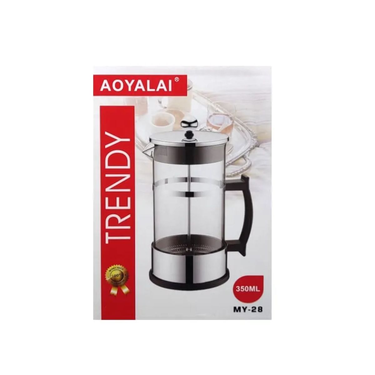 GENERICO - Prensa francesa 350 ml acero inoxidable