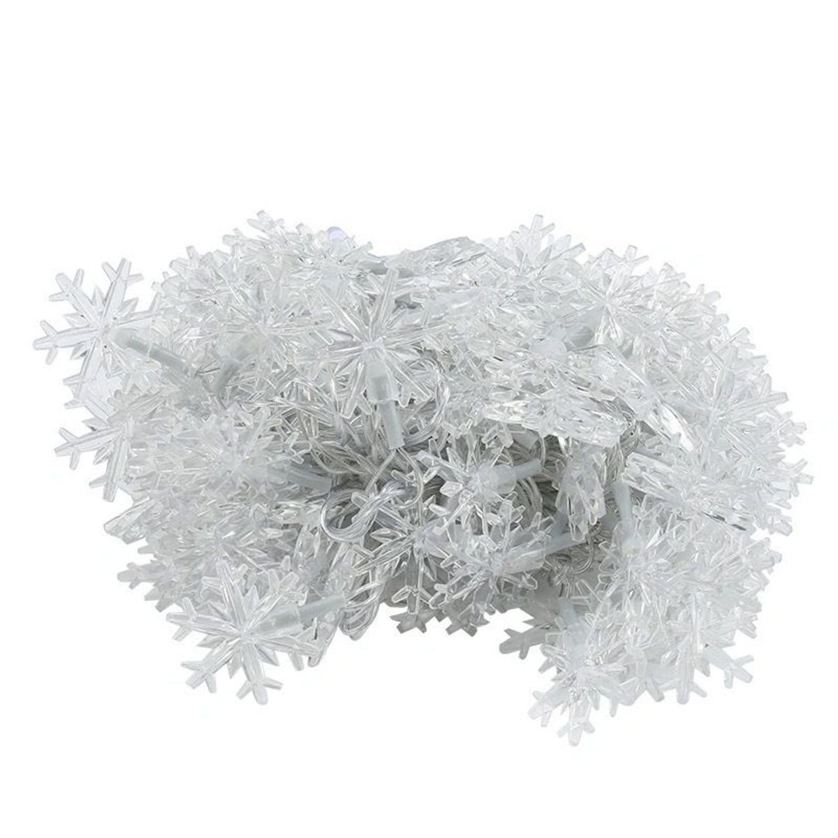 Led Copo De Nieve Para La Decoración Navideña 6m 40Led Blanco cálido, marca VATYERTY - Foto Principal