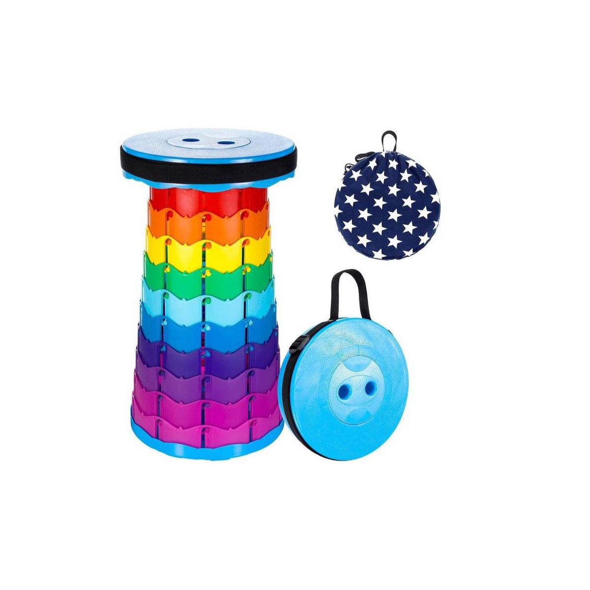 GENERICO - Silla plegable de arcoiris portatil