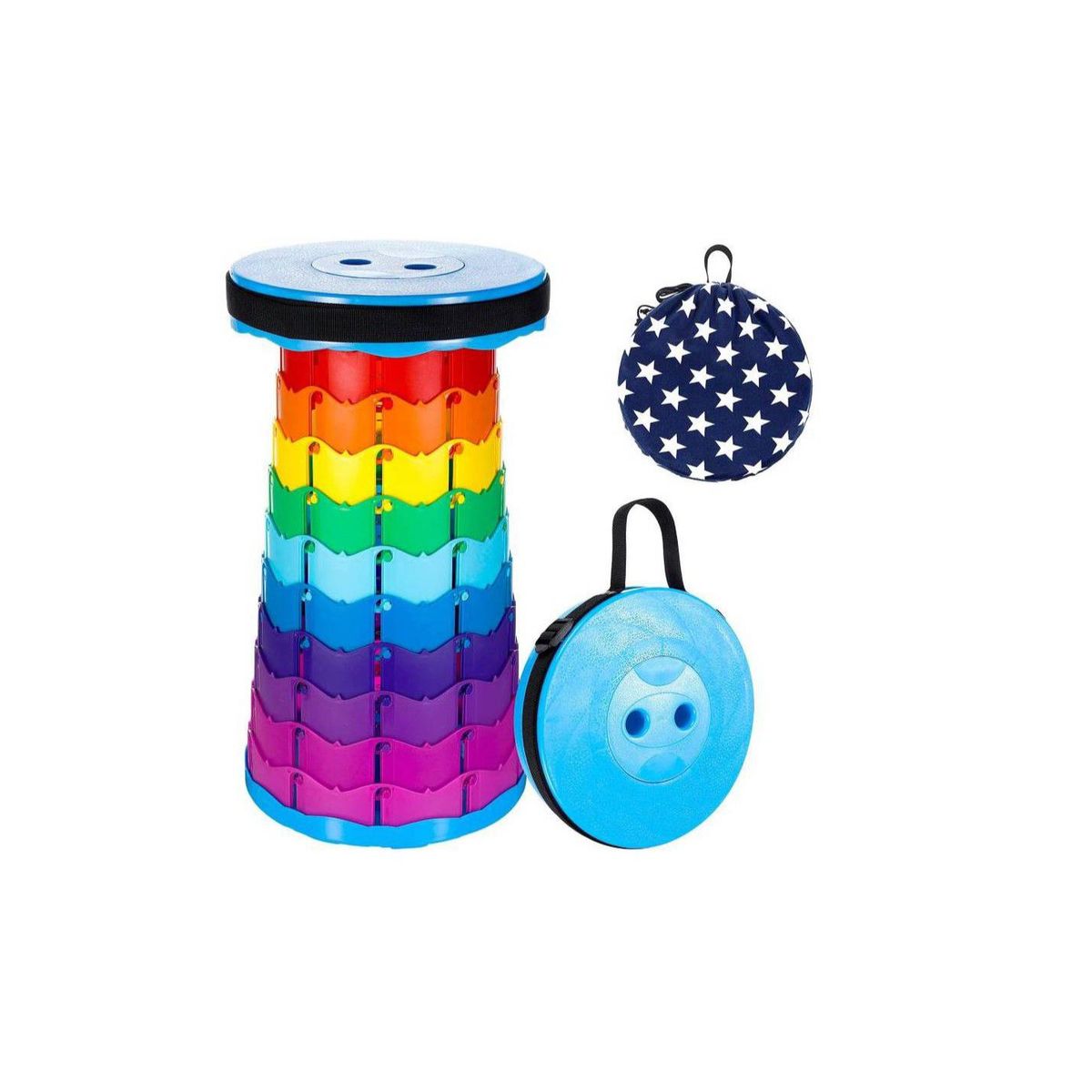 GENERICO - Silla plegable de arcoiris portatil