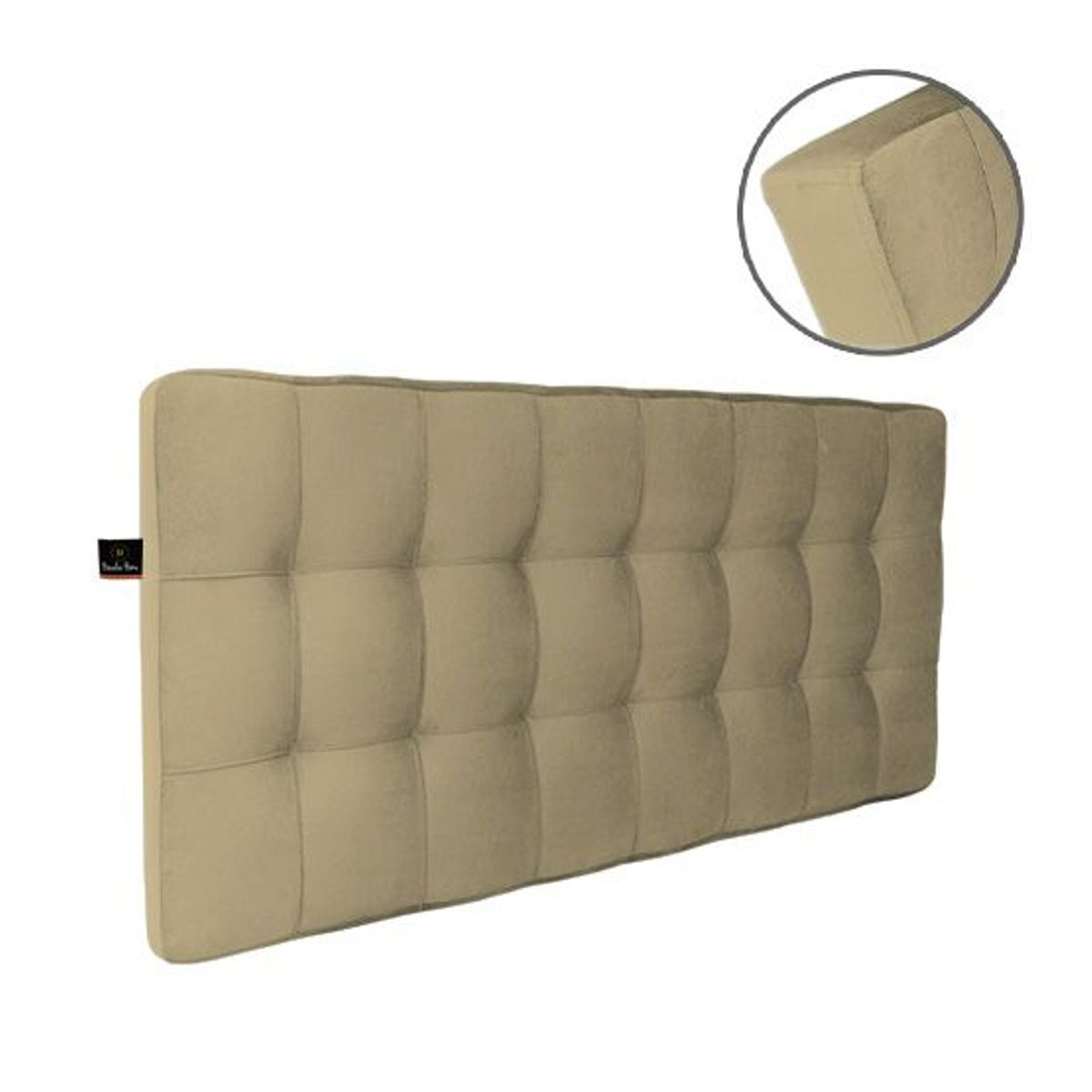 BARAKA HOME - Cabecera Maltes Queen - Beige Oscuro