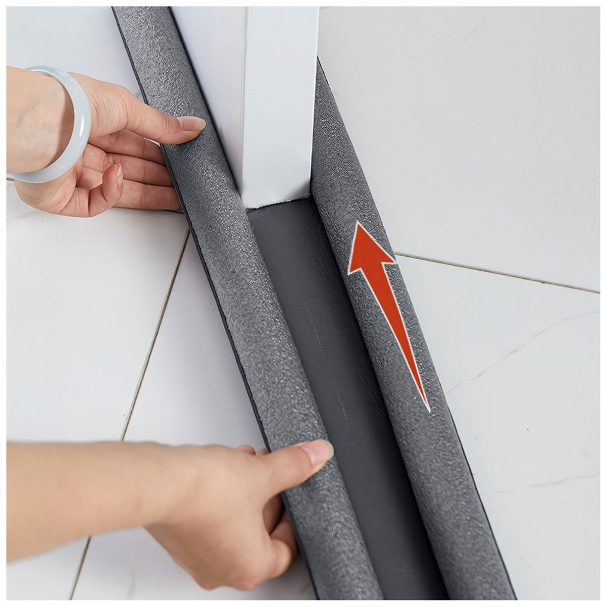 KELLER - Burlete Tope Protector de Espuma para Puertas Plomo LA8