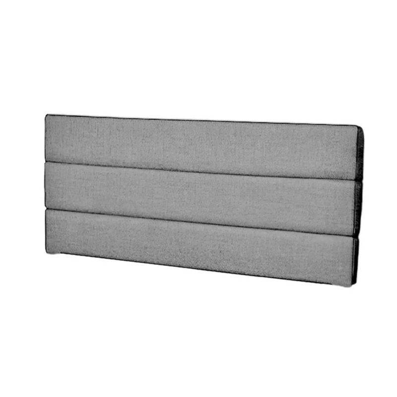 MAVISAC - Cabecera Abraham Plaza Queen Color Plata - Tela