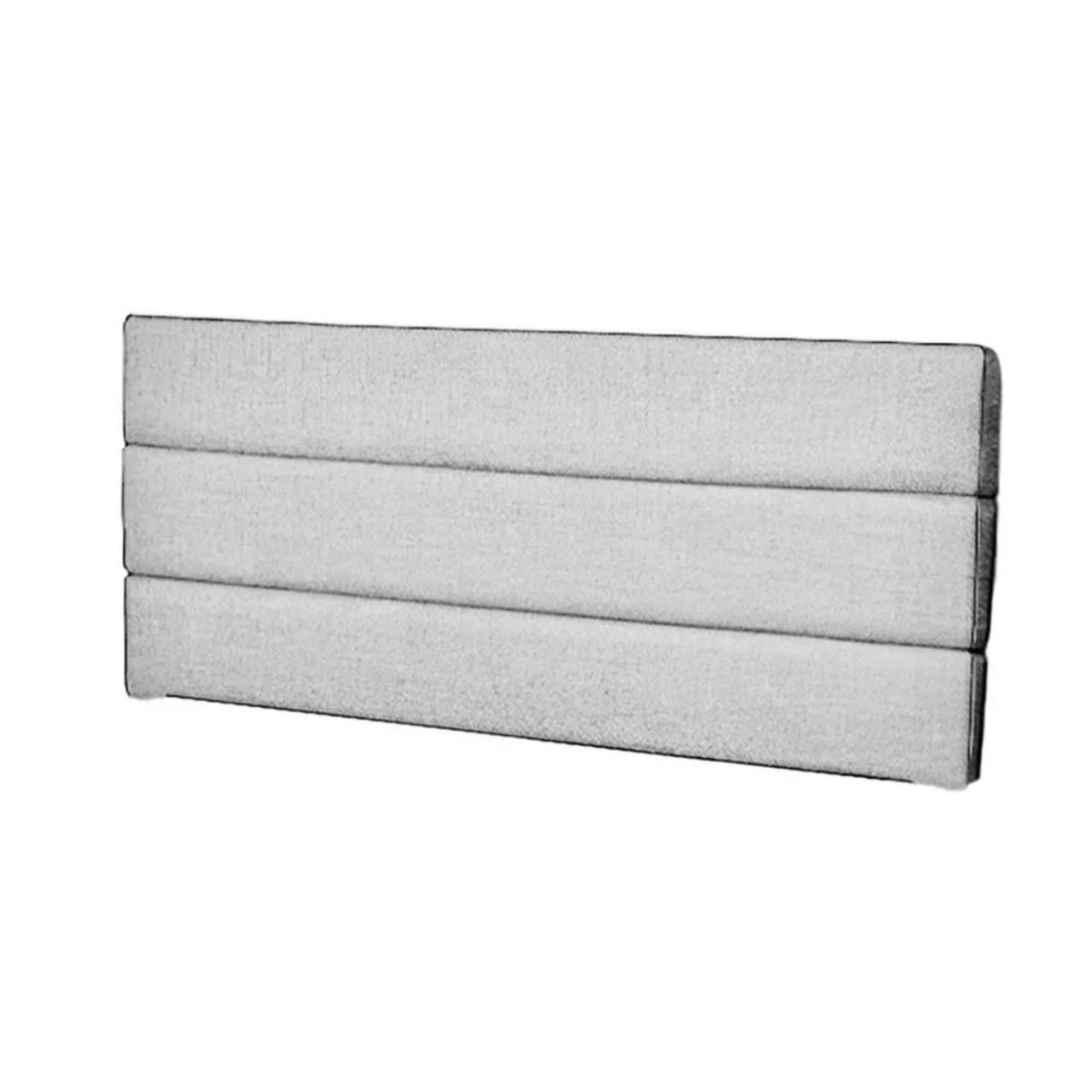 MAVISAC - Cabecera Abraham Plaza Queen Color Blanco - Ultra Cuero