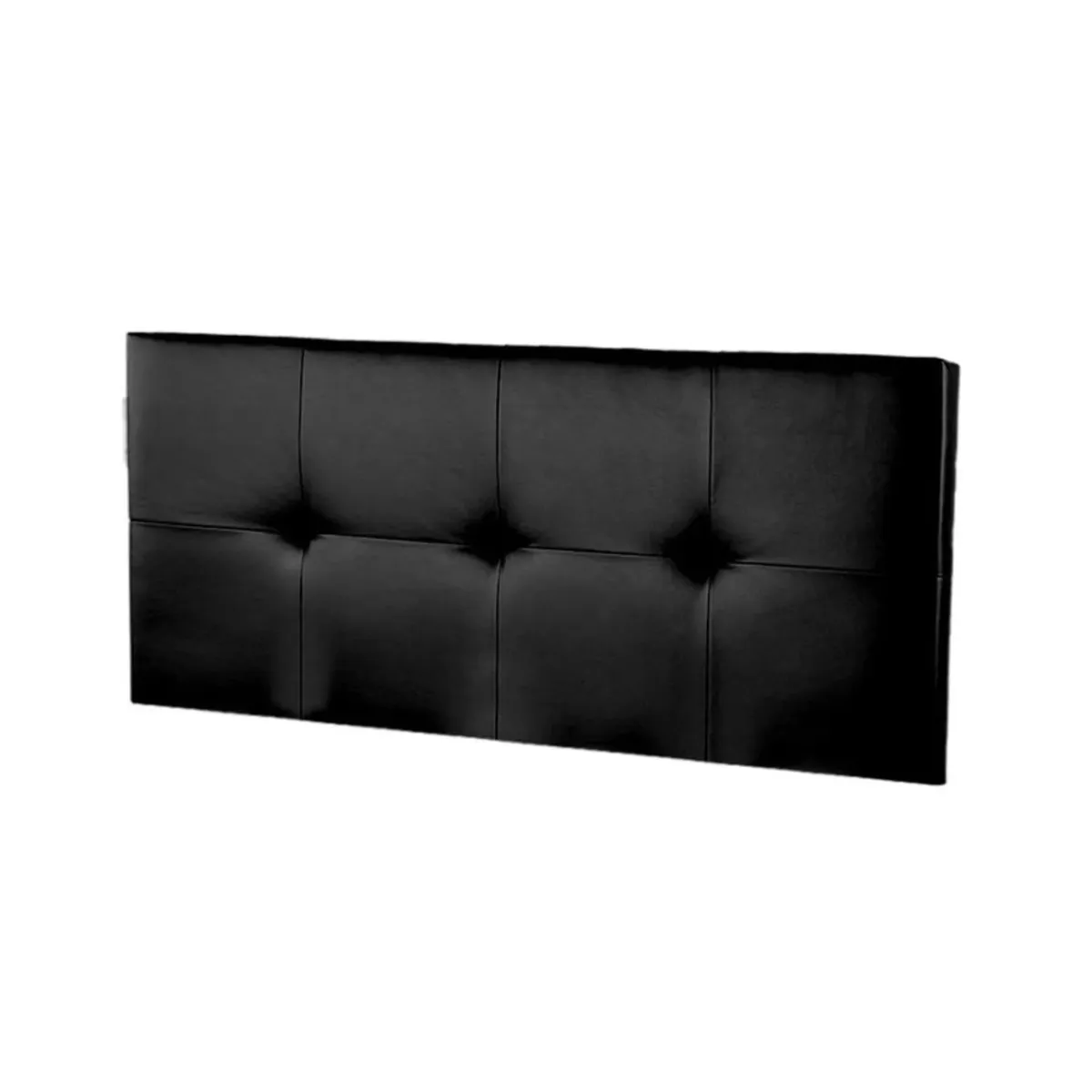 MAVISAC - Cabecera Polipiel Creta Mavisac Plaza King Color Negro - Tela